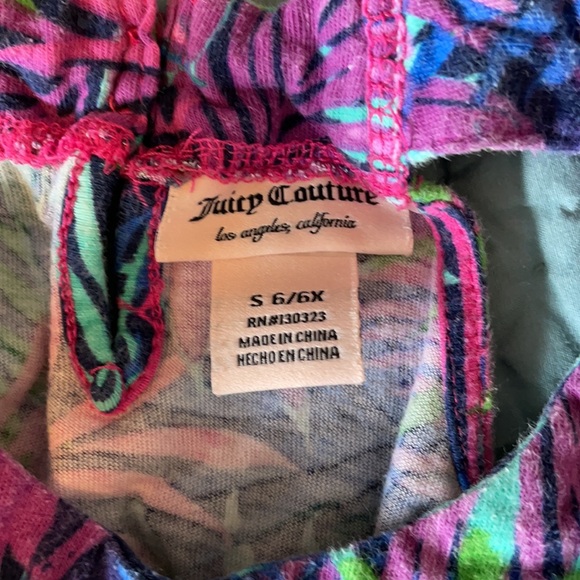 Juicy couture. Girls tropical sun dress. Size 6/6x - Picture 3 of 3